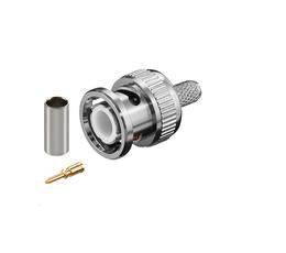 MicroConnect BNC crimp plug for RG59 cable with gold pin-0