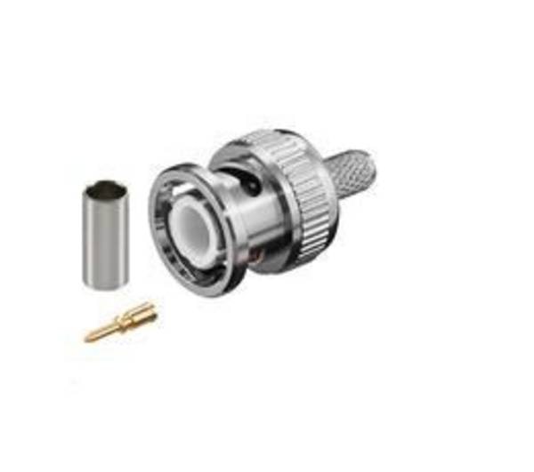 MicroConnect BNC crimp plug for RG59 cable with gold pin
