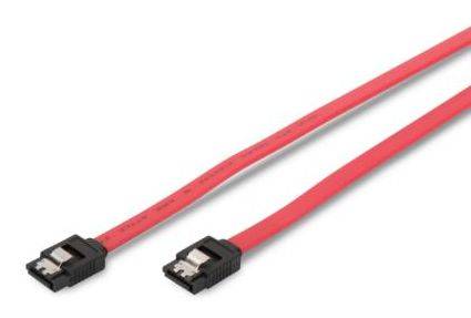 MicroConnect SATA Cable 50cm with Clip 7-Pole to 7-Pole SATA plugs-0