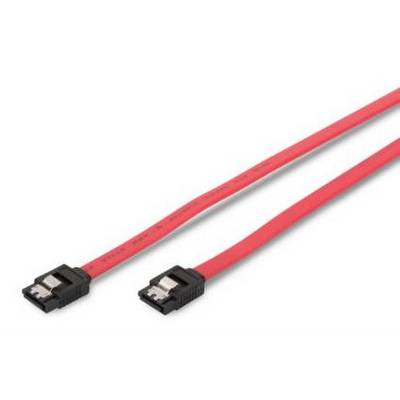 MicroConnect SATA Cable 50cm with Clip 7-Pole to 7-Pole SATA plugs-0