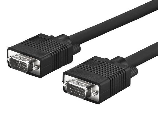 MicroConnect Full HD SVGA HD15 cable 2m Monitor Cable, Black Resolution : Full HD 1920 x 1080p, Double Shielded
