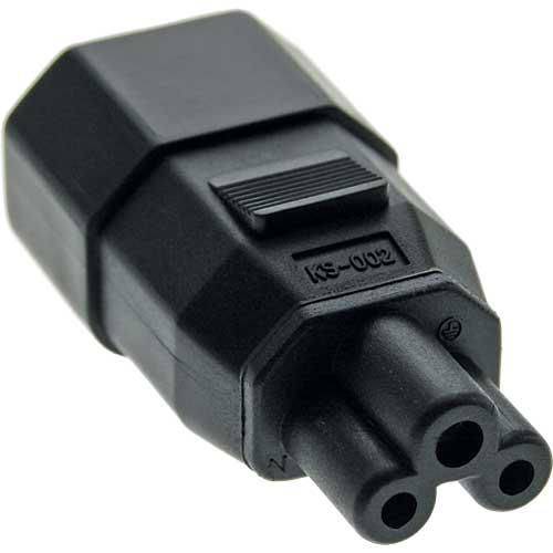 MicroConnect Power Adapter C14 to C5 IEC 320 C14 - IEC 320 C5 Black-0