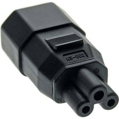 MicroConnect Power Adapter C14 to C5 IEC 320 C14 - IEC 320 C5 Black-0