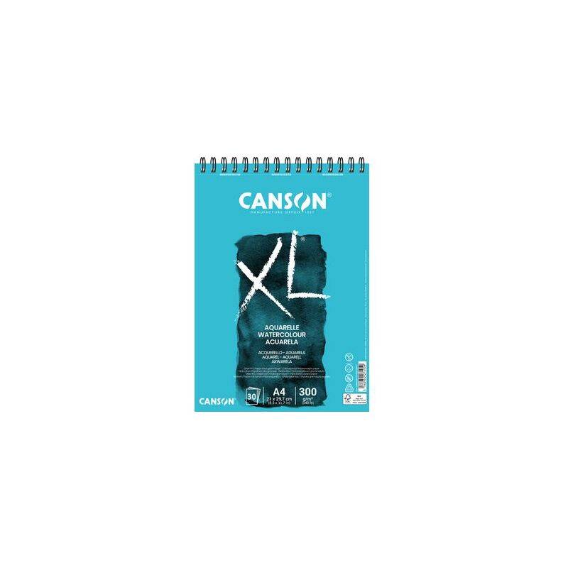 Canson XL Aquarelle - Skizzenblock - drahtkammgebunden - A3 - 30 Blatt (Packung