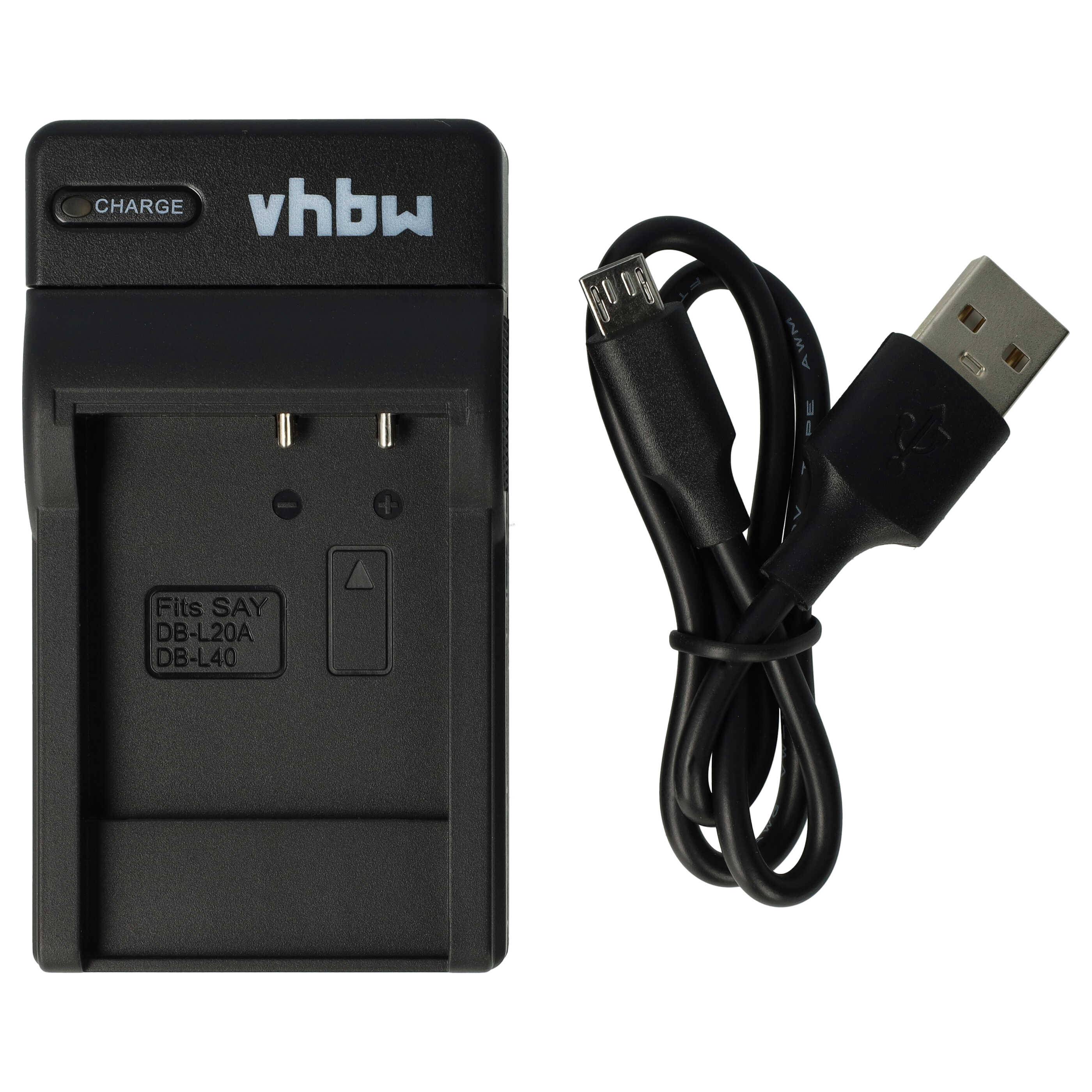 vhbw USB-C Ladegerät kompatibel mit Sanyo Xacti VPC-CG65 | VPC-E6 EX, VPC-E7, VPC-CA9, VPC-CG6, VPC-CG9 Kamera --0