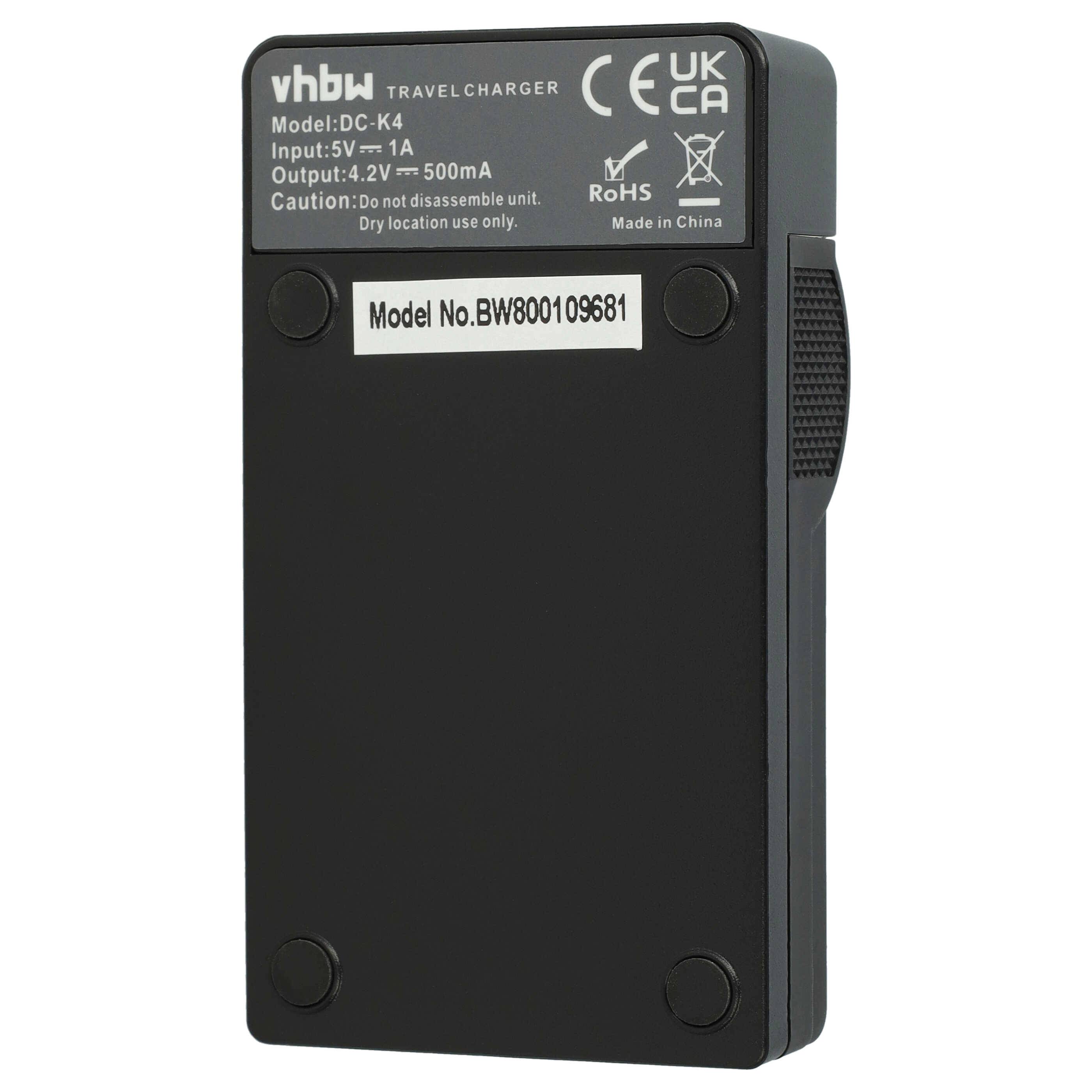 vhbw USB-C Ladegerät kompatibel mit Sanyo Xacti VPC-CG65 | VPC-E6 EX, VPC-E7, VPC-CA9, VPC-CG6, VPC-CG9 Kamera --3
