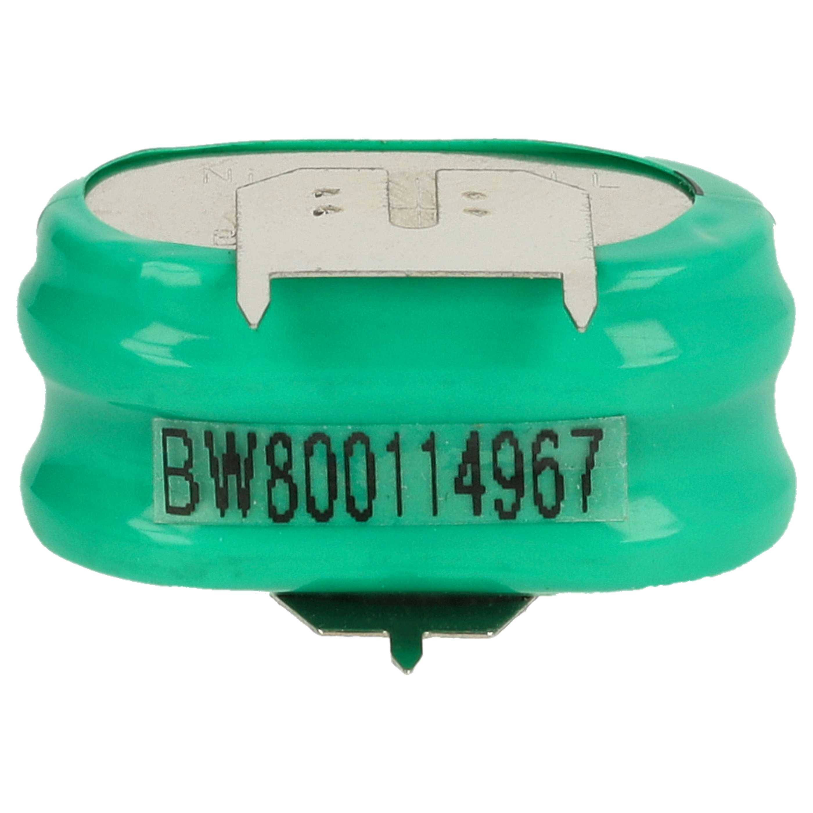 vhbw 10x NiMH Ersatz Knopfzellen-Akku Typ 2/V150H 3-Pins 150mAh 2,4V kompatibel mit Modellbau-Akkus, Solar-Leuchten uvm.-2