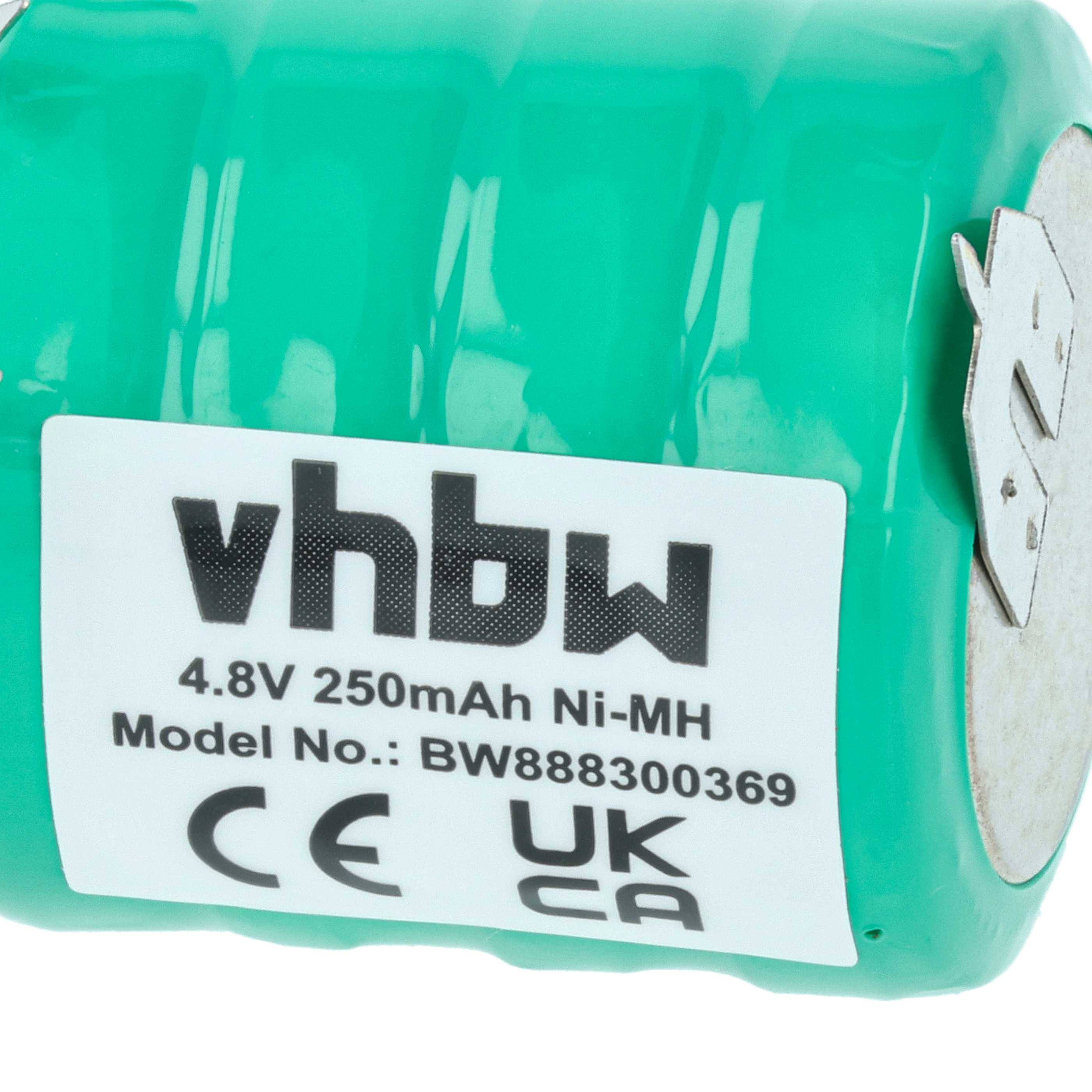 vhbw NiMH Ersatz Knopfzellen-Akku | (250 mAh, 4,8 V, NiMH)-3