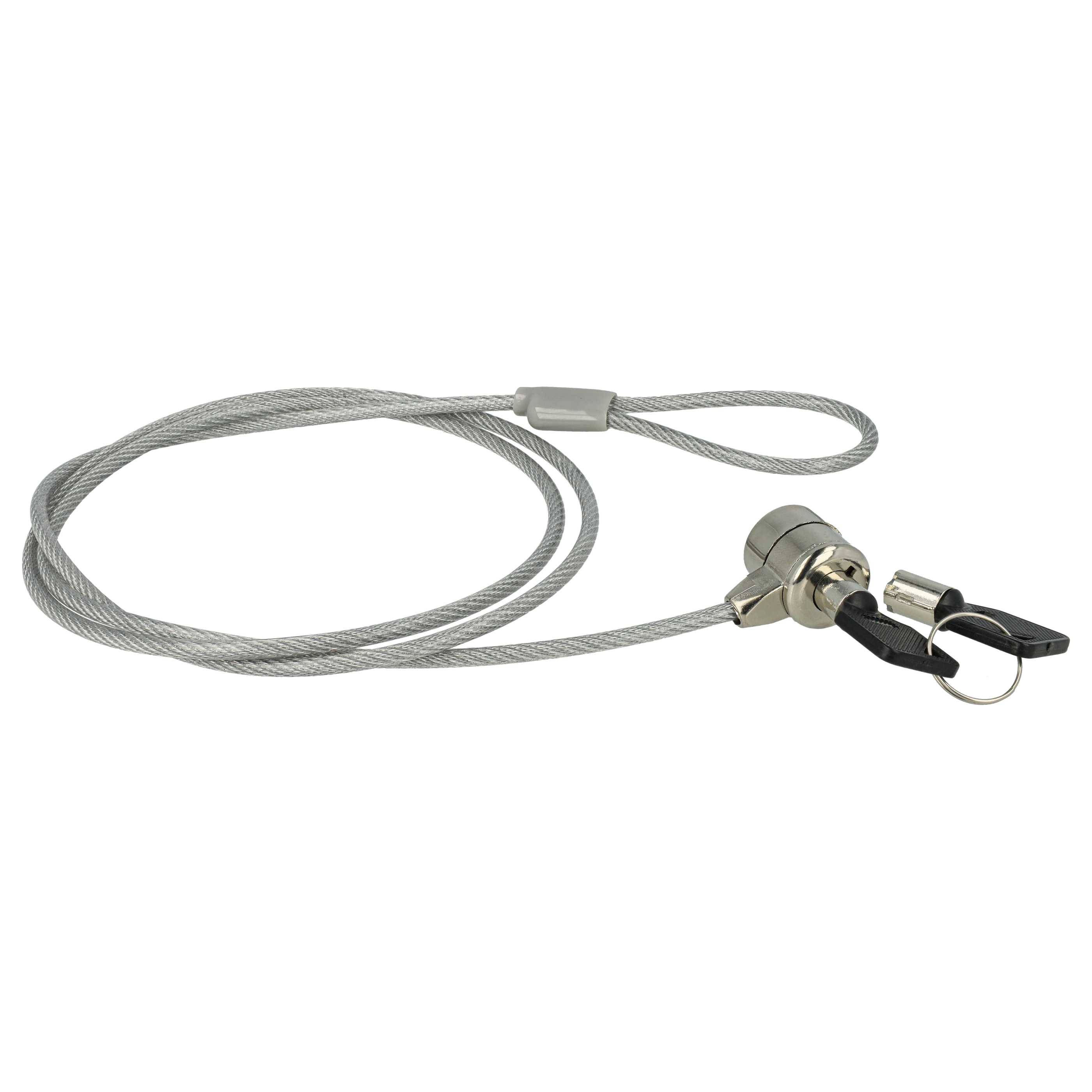 vhbw 5x Kensington Lock für Laptop Notebook - Kabelschloss mit Schlüsseln, 1,2 m-2