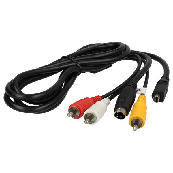 vhbw Audio Video Composite Kabel kompatibel mit Sony HDR-XR155E | HDR-XR200E, HDR-XR160E, HDR-XR200 Kamera