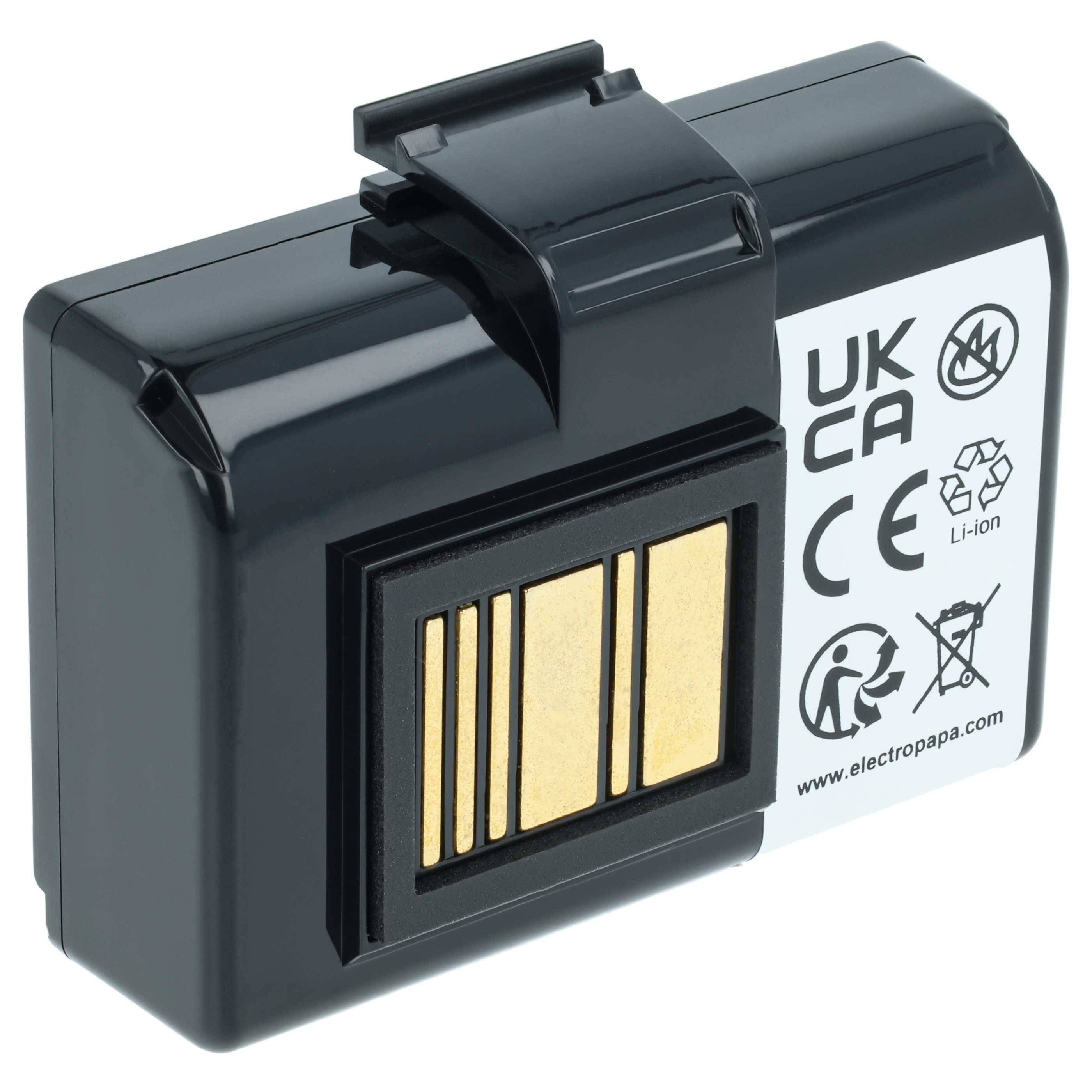 vhbw 1x Akku Ersatz für Zebra BTRY-MPP-34MAHC1-01 | P1023901 für Drucker Kopierer Scanner Etiketten-Drucker (3400 mAh, 7-0