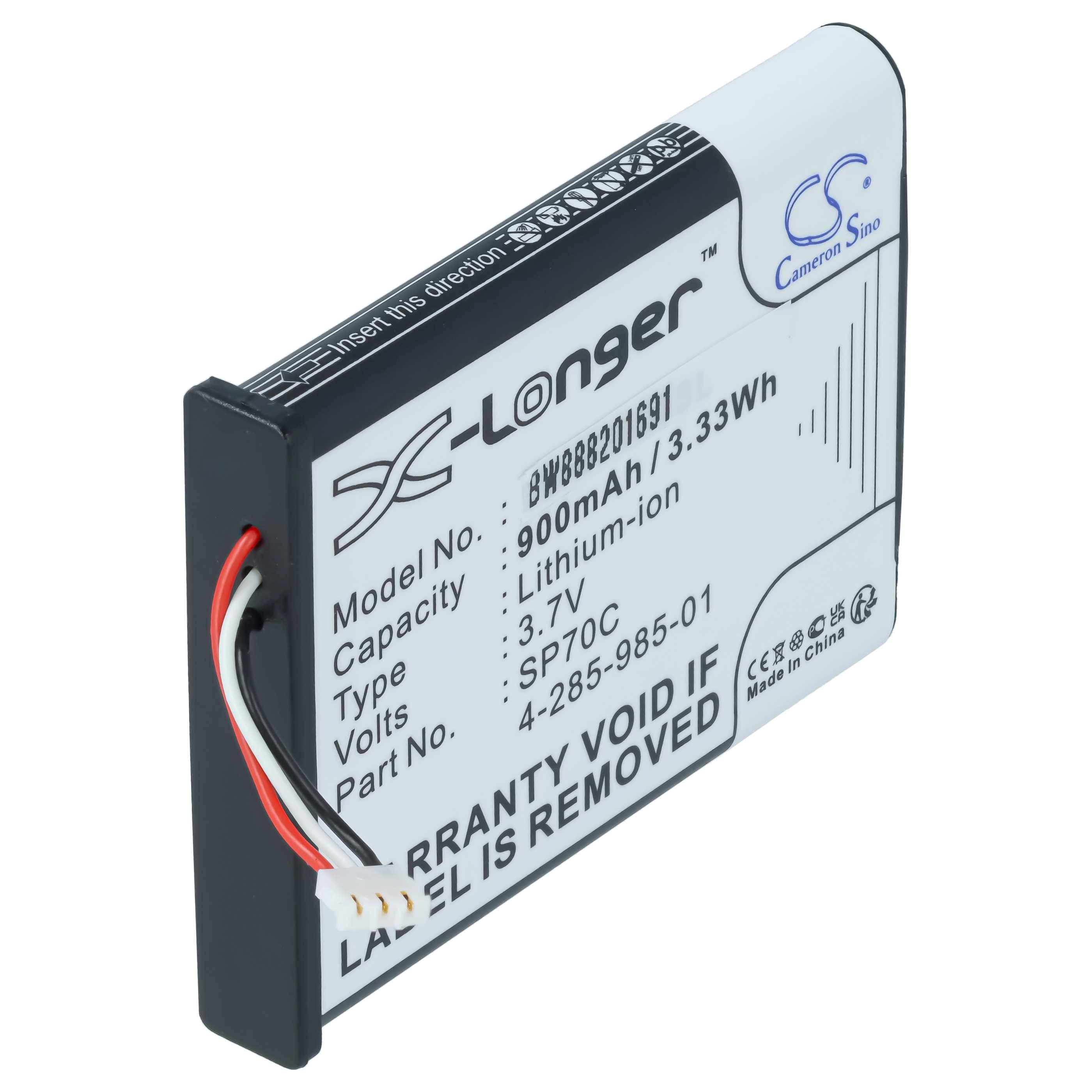vhbw Akku kompatibel mit Sony PSP E1008 | E1004, E1002, E1000, E1003 Spielekonsole (900 mAh, 3,7 V, Li-Ion) - Ersatz für