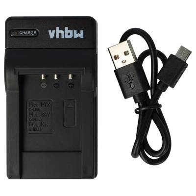 vhbw USB Akkuladegerät kompatibel mit Pentax D-Li88 Digitalkamera, Camcorder, Action Cam-Akku - Ladeschale