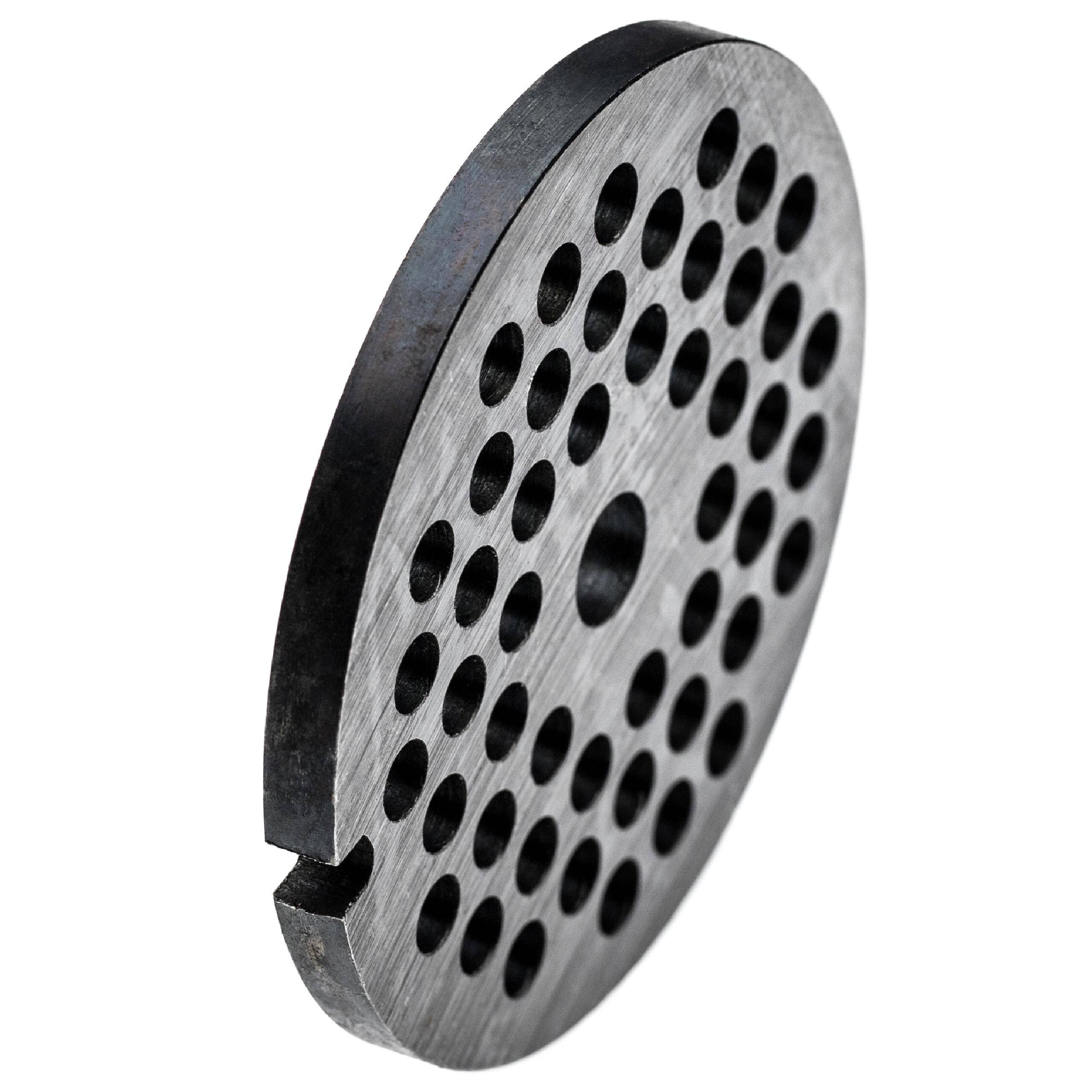 vhbw Lochscheibe Gr. 32 für Fleischwolf Lochdurchmesser 8mm | 13,4mm Bohrung, Stahl