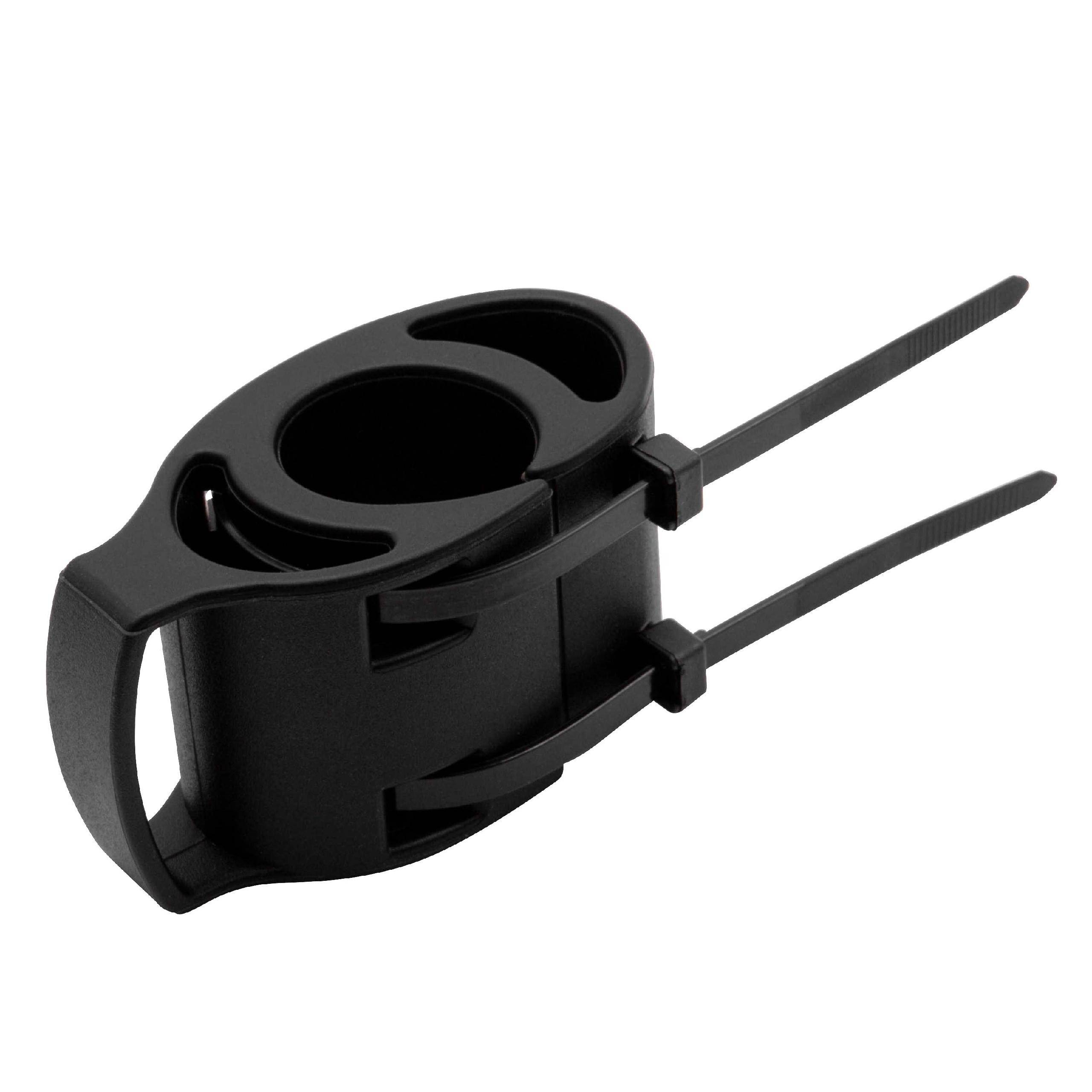 vhbw Fahrradhalterung kompatibel mit Garmin Fenix 2 | 3, 3 Saphir Uhr und alle gängigen GPS-Uhren, Silikon, Schwarz-1