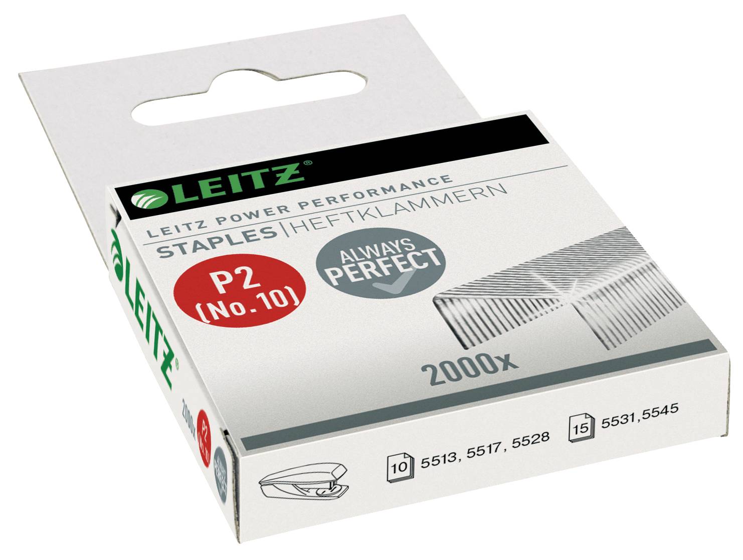Esselte Leitz Power Performance P2 - Heftklammern - No. 10-2