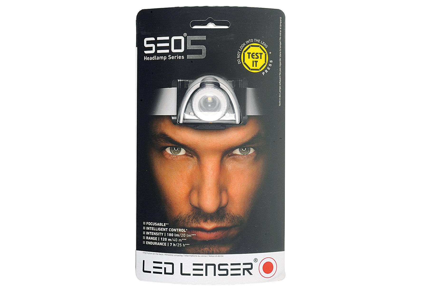 Ledlenser SEO 5 LED Stirnlampe batteriebetrieben 180 lm 40 h 6105-4