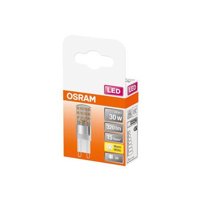 OSRAM LED Pin Lampe mit G9 Sockel, Warmweiss (2700K), 2.6W, Ersatz für herkömmliche