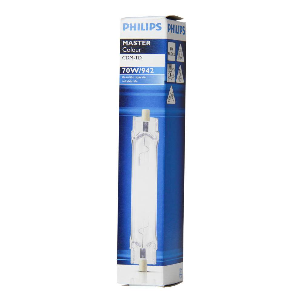 Preisbild für PHILIPS-LM PHILIPS-LM Halogen-Metalldampflampe 70W MASTER C CDM-TD 70W/942 RX7s 1CT/12 4200