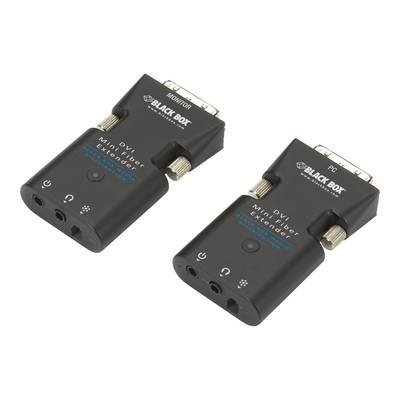 Black Box Mini Extender Kit for DVI-D and Stereo Audio over Fiber