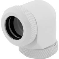 CORSAIR Hydro X Series XF Hardline 90° 12mm OD - Gewinkeltes Montageteil für Flüssigkeitskühlsystem - weiß (Packung mit-2
