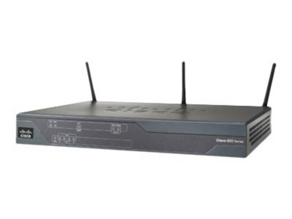 Cisco 866VAE - Wireless Router - ISDN/DSL - 5-Port-Switch - GigE - WAN-Ports: 2 - 802.11b/g/n (draft 2.0)