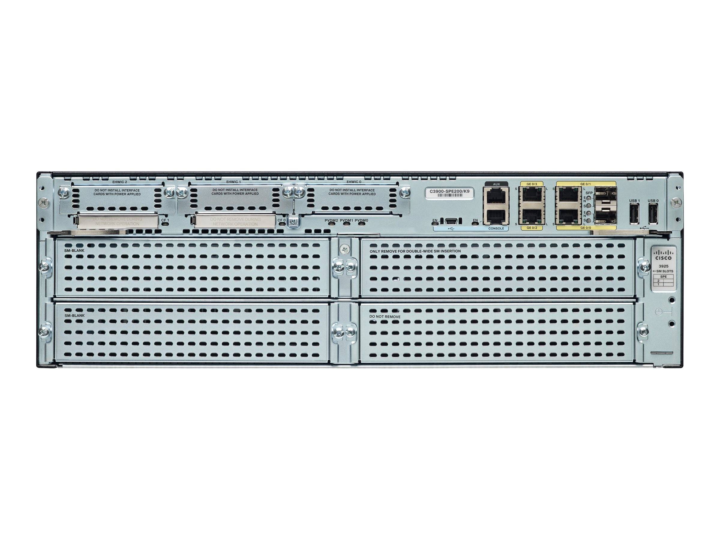 Cisco 3925E Voice Security Bundle - Router - Sprach- / Faxmodul-1