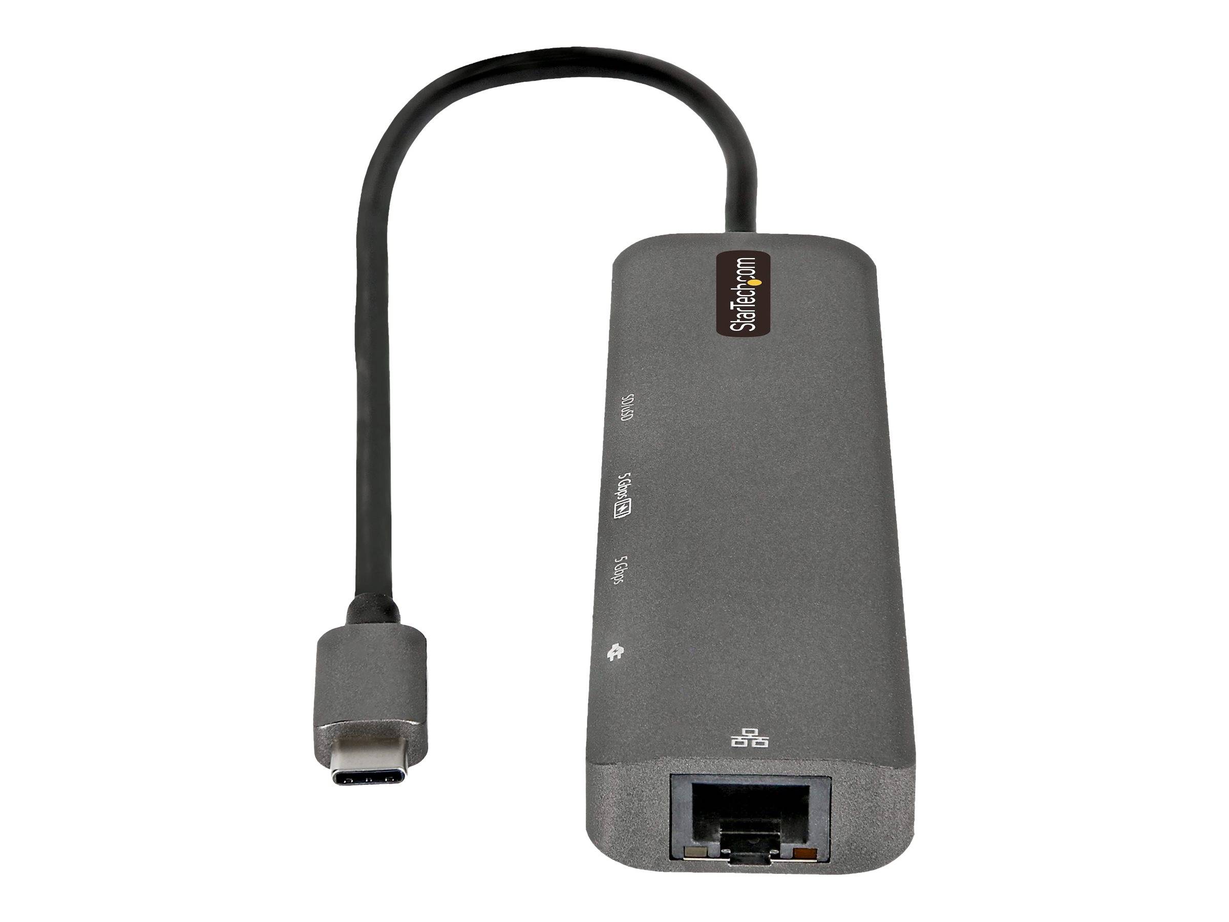 StarTech.com USB-C Multiport Adapter - USB-C auf 4K 60Hz HDMI 2.0, 100W Power Delivery Pass-through, SD/MicroSD, 2 Port-1