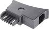 Basetech Telefon (analog) Adapter [1x Telefon-Stecker Österreich (TST) - 1x RJ11-Stecker 6p4c] Schwarz
