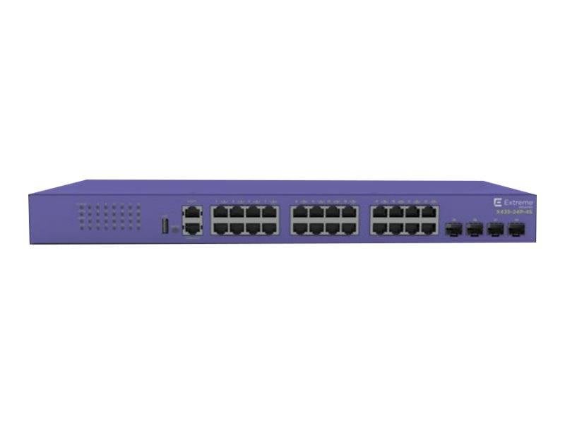 Extreme Networks ExtremeSwitching X435-24P-4S - Switch - managed - 24 x 10/100/1000 (PoE+)-0
