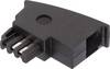 Basetech Telefon (analog) Adapter [1x TAE-N/F-Stecker - 1x RJ11-Buchse 6p4c] Schwarz