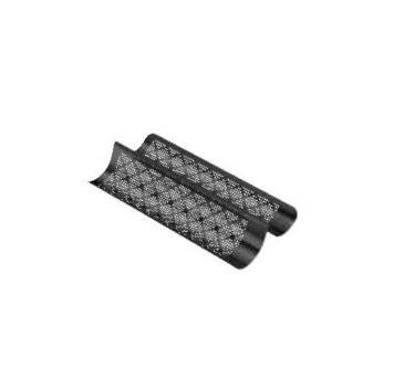 Kaiser Inspiration Baguette Backblech perforiert 40,5 x 20cm, Baguette Backform für 2-1