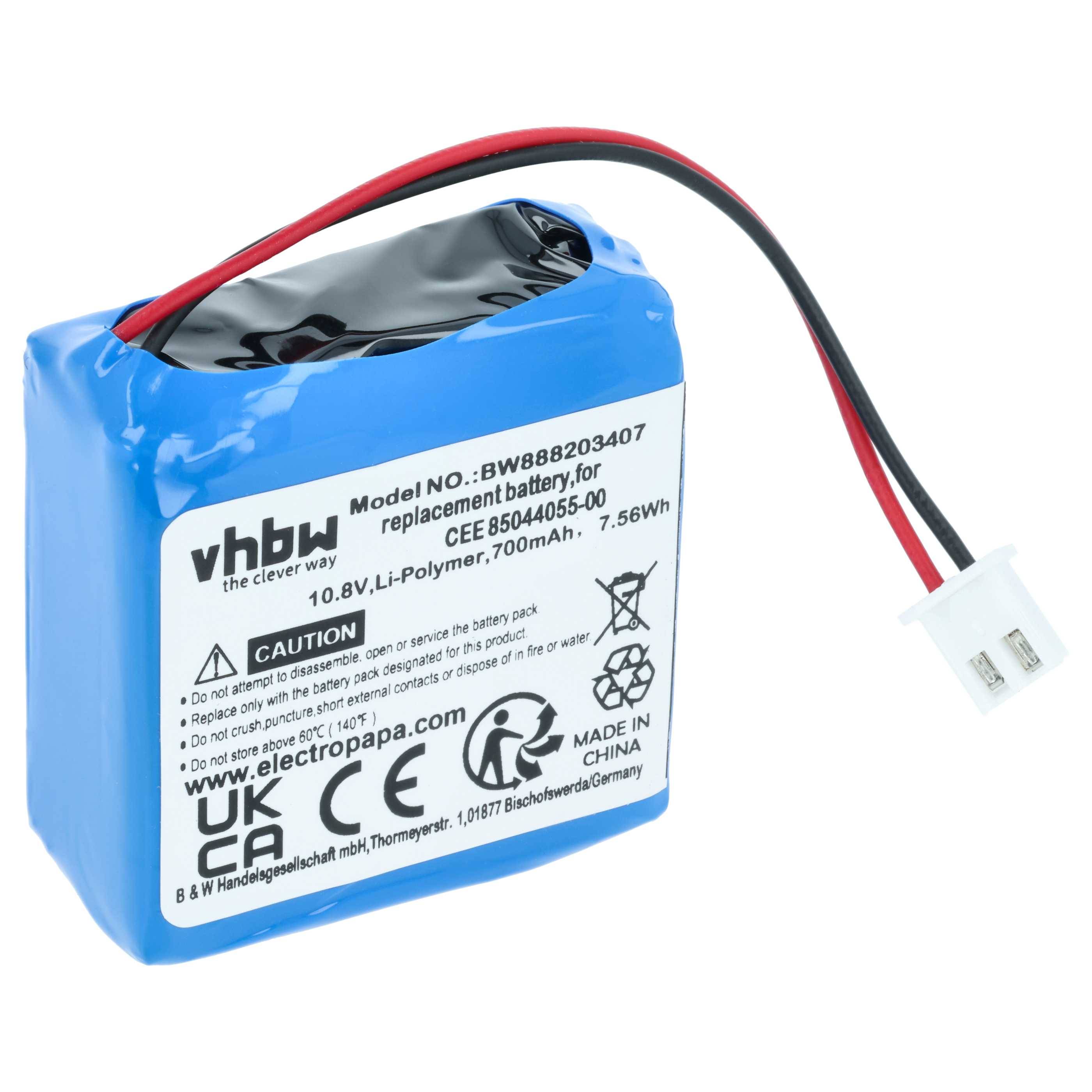 vhbw Akku Ersatz für CCE 9049-BAT.01 | 2258 für Geldscheinprüfer Geldscheinprüfgerät (700 mAh, 10,8 V, Li-Ion)-0