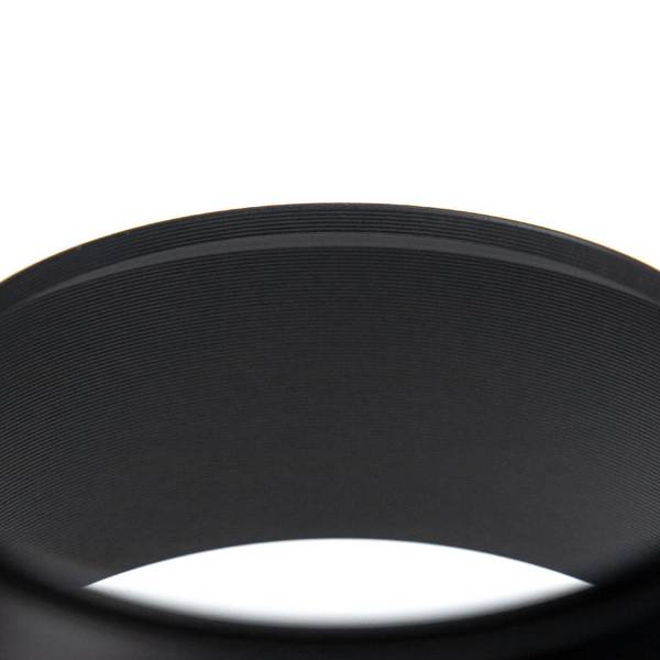 vhbw Gegenlichtblende kompatibel mit Teleobjektiven ab 80 mm | mit 77 mm Durchmesser, Matt-Schwarz, Metall, rund, 4,3 cm