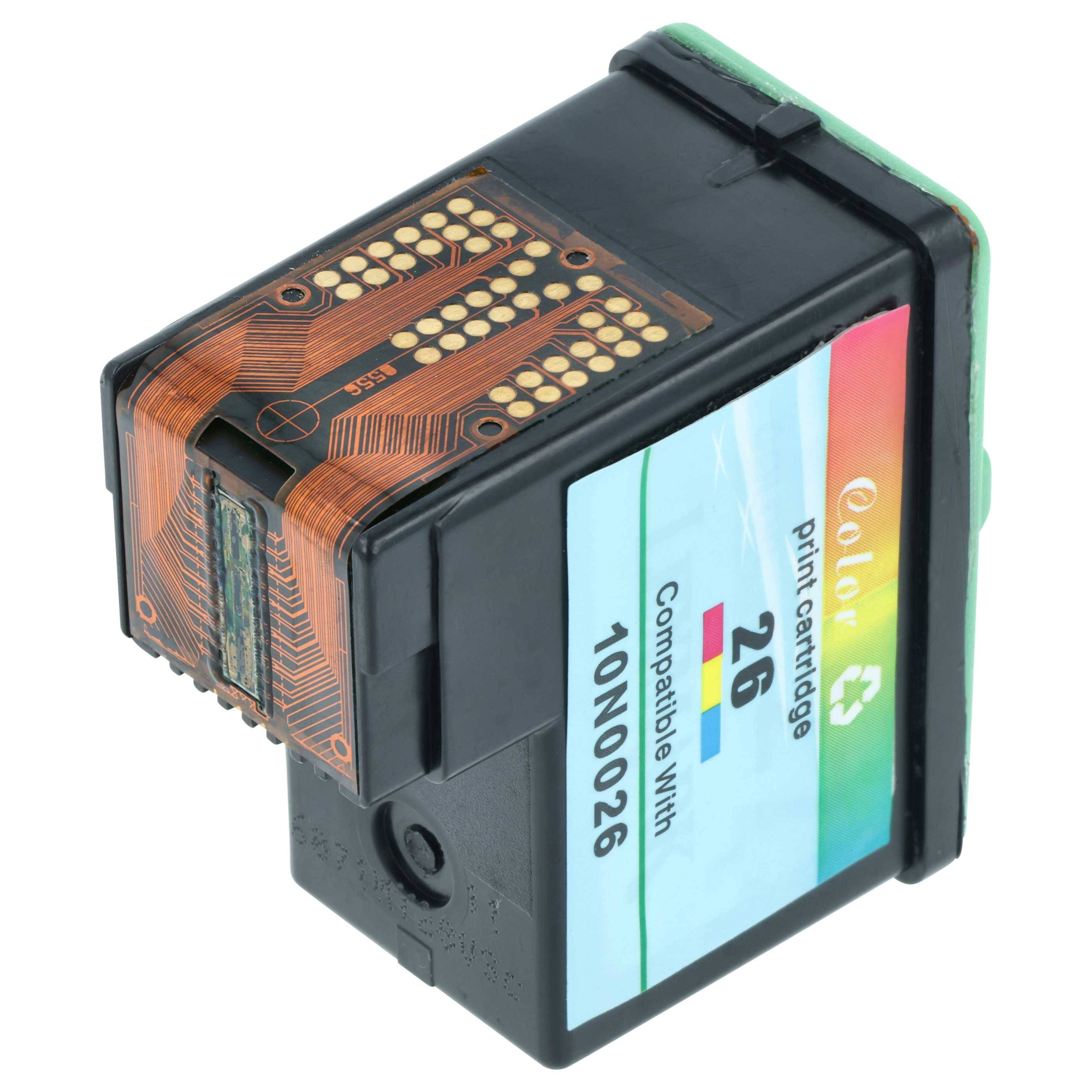 vhbw Tintenpatrone Cyan/Magenta/Yellow kompatibel mit Lexmark x1190 | x1180, x1185, x1170, x1250, x1195, x1196 Drucker-2