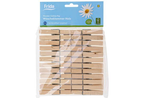 Wäscheklammern Holz 24er