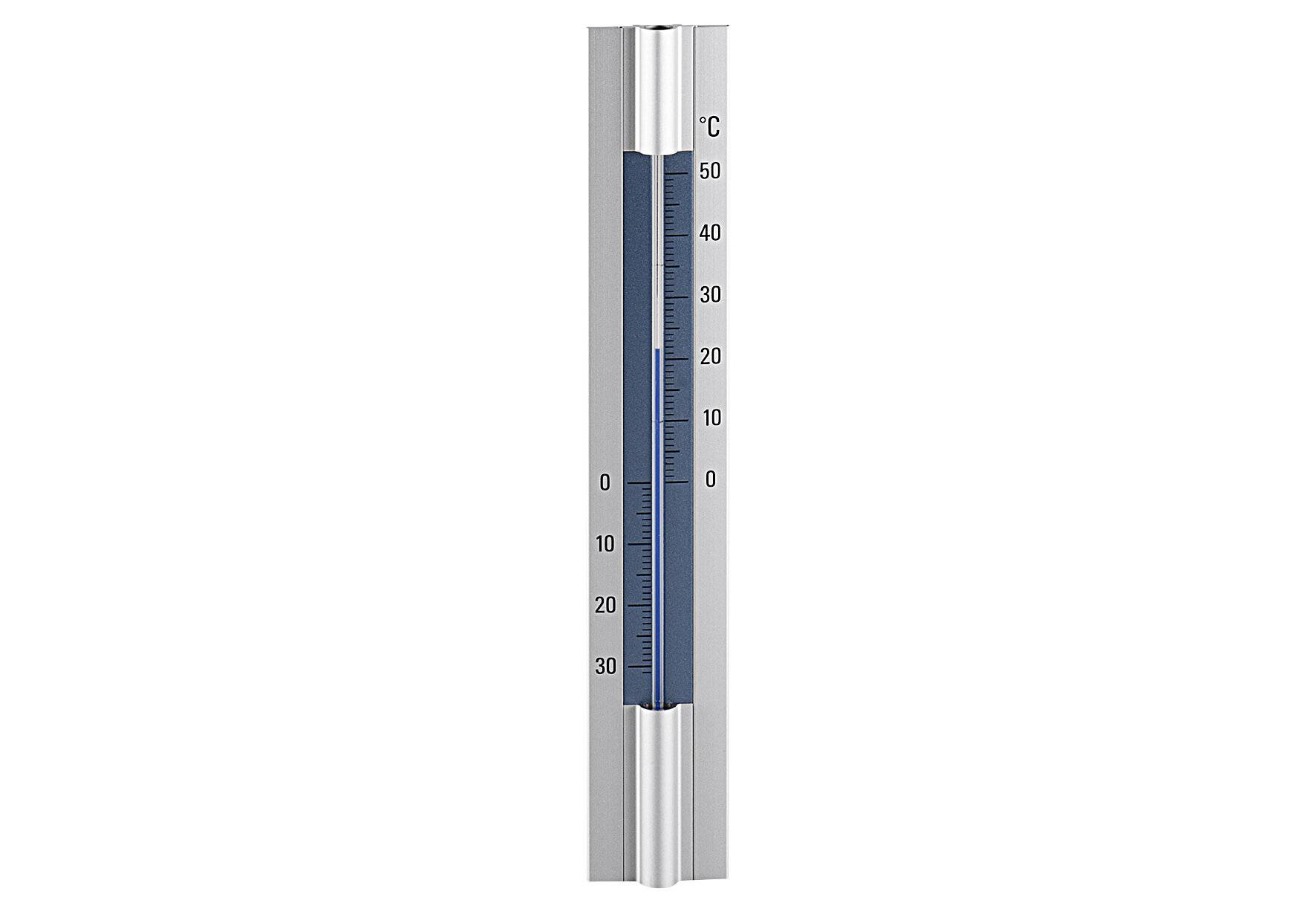 TFA-Dostmann Thermometer für Innen und Außen 30x5cm Aluminium-0