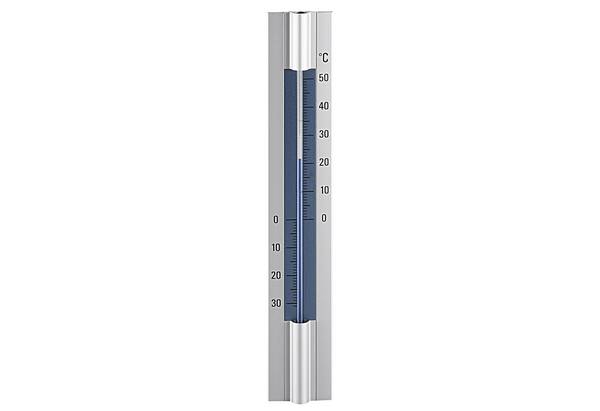 TFA-Dostmann Thermometer für Innen und Außen 30x5cm Aluminium