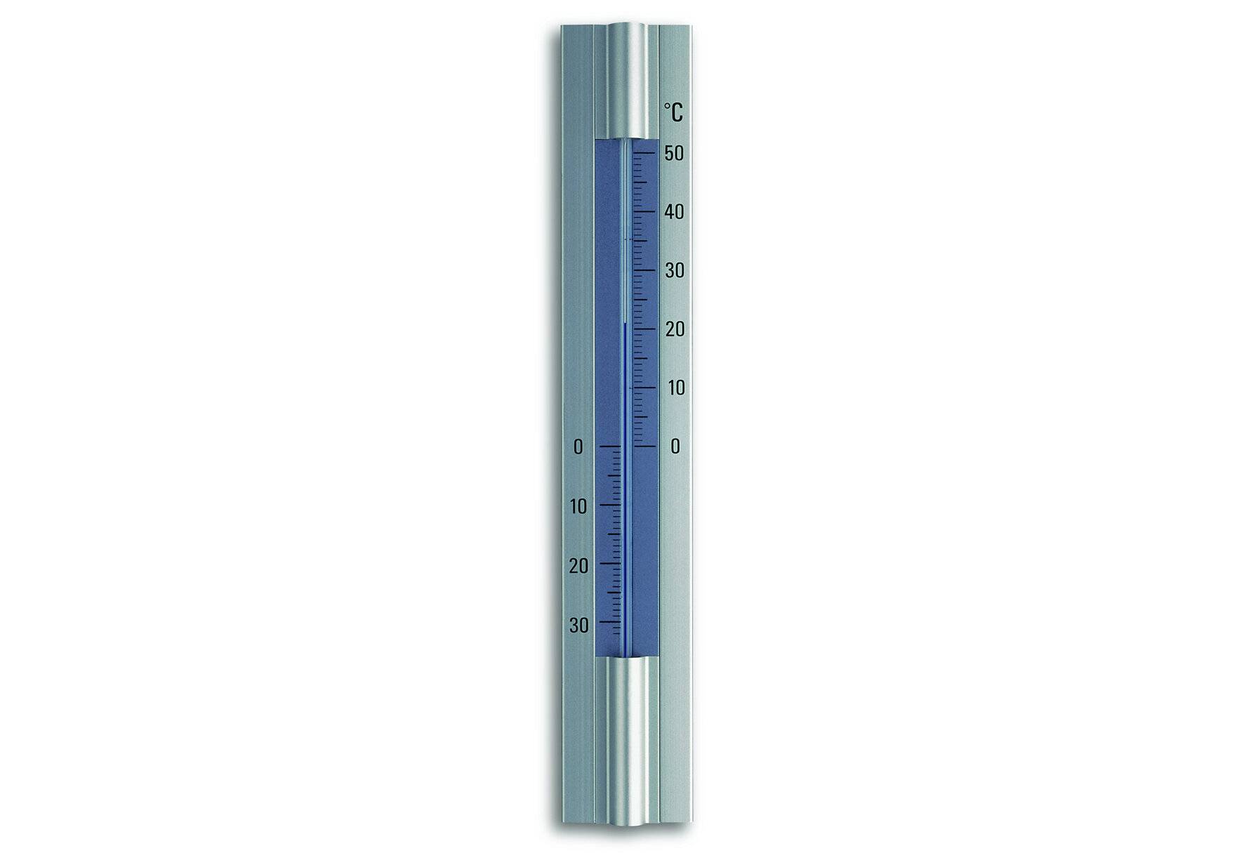 TFA-Dostmann Thermometer für Innen und Außen 30x5cm Aluminium-1