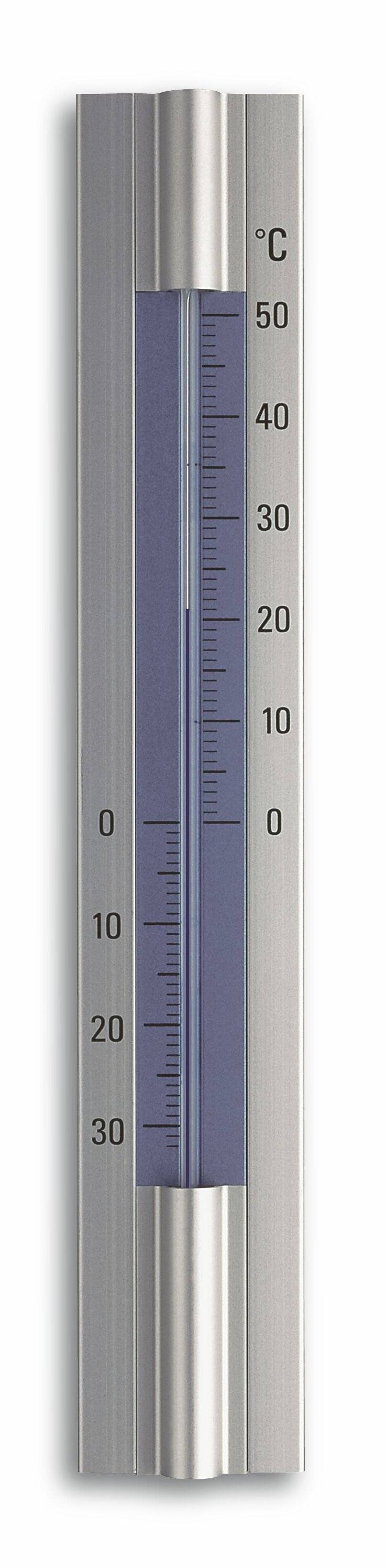 TFA-Dostmann Thermometer für Innen und Außen 30x5cm Aluminium-2