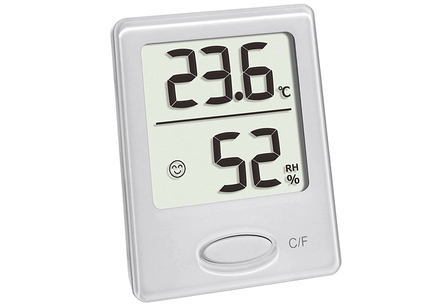 TFA-Dostmann Thermo-Hygrometer digital, zur Kontrolle von Innentemperatur und Luftfeuchtigkeit-0
