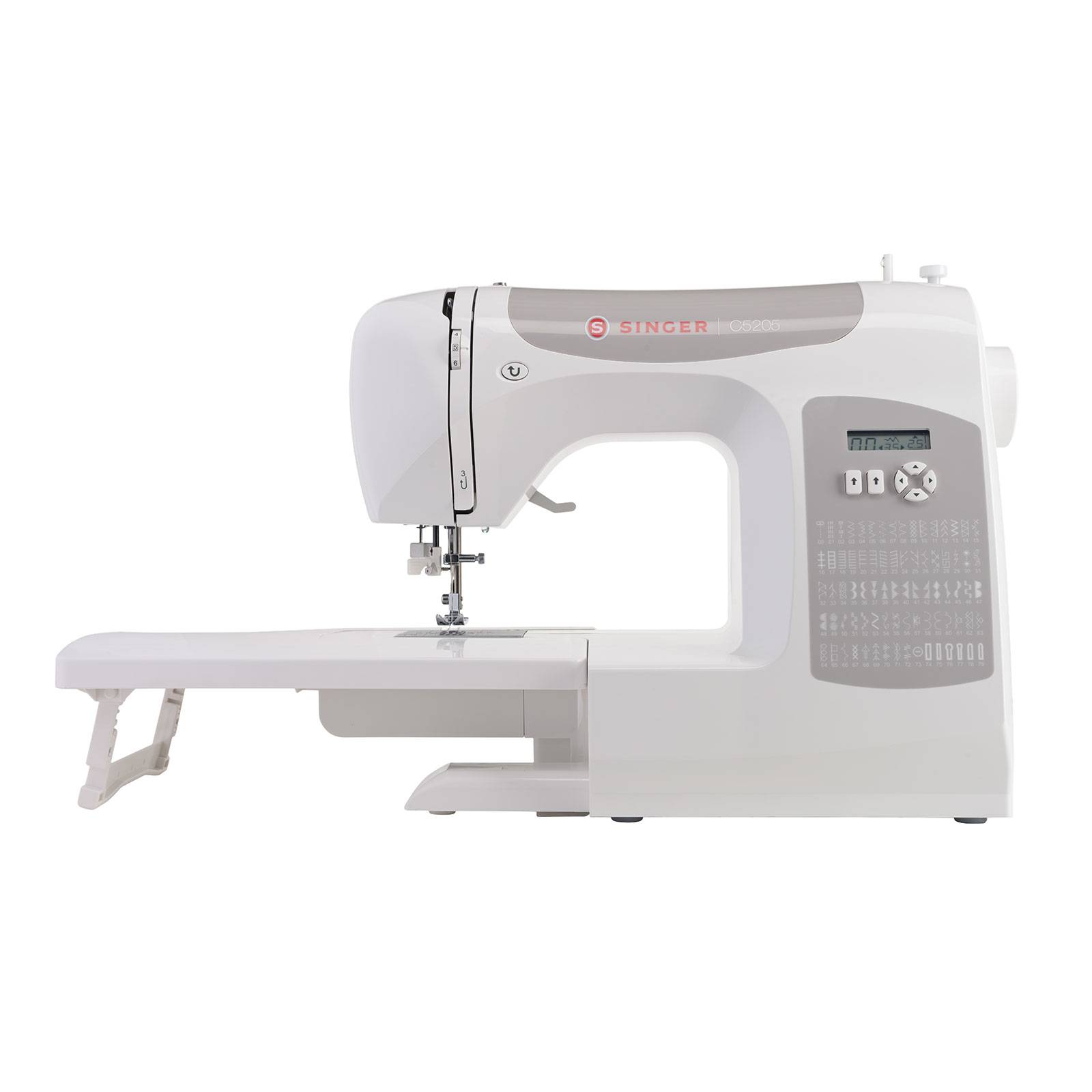 Singer C5205GR - Nähmaschine - 80 Stiche - 6 Einstufen-Knopflöcher-1
