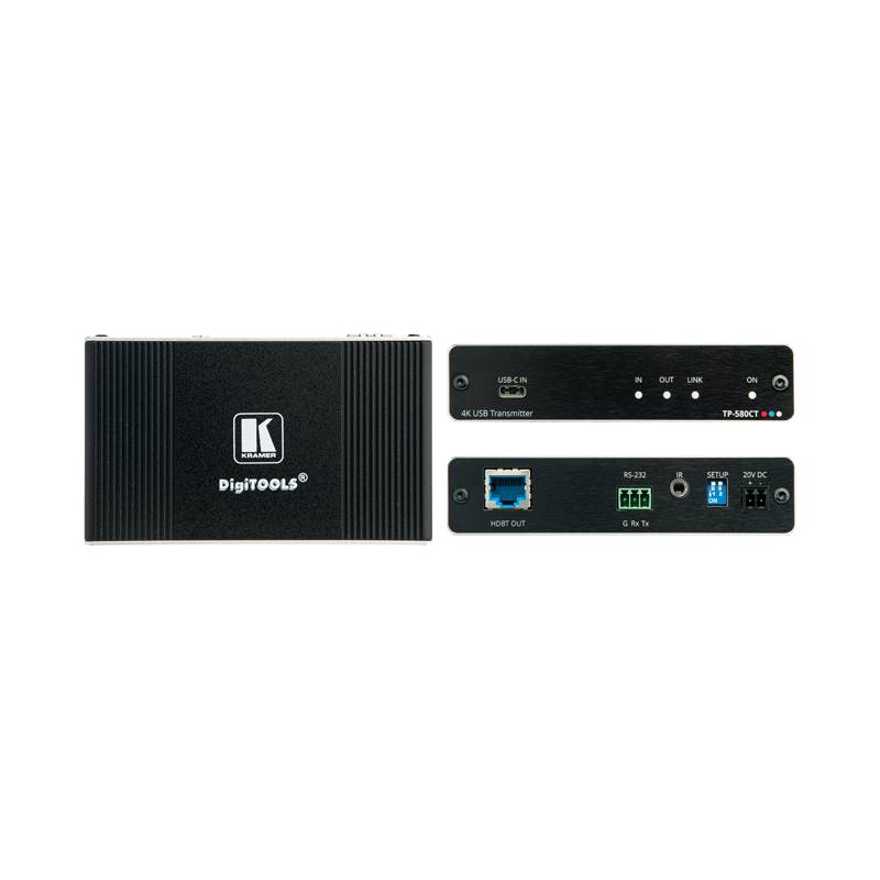 KRAMER TP-580CT - USB Transmitter über Long-Reach HDBaseT Twisted Pair (4K@60Hz (4:2:0) | HDMI | HDCP 2.2 | bidirekt.-0
