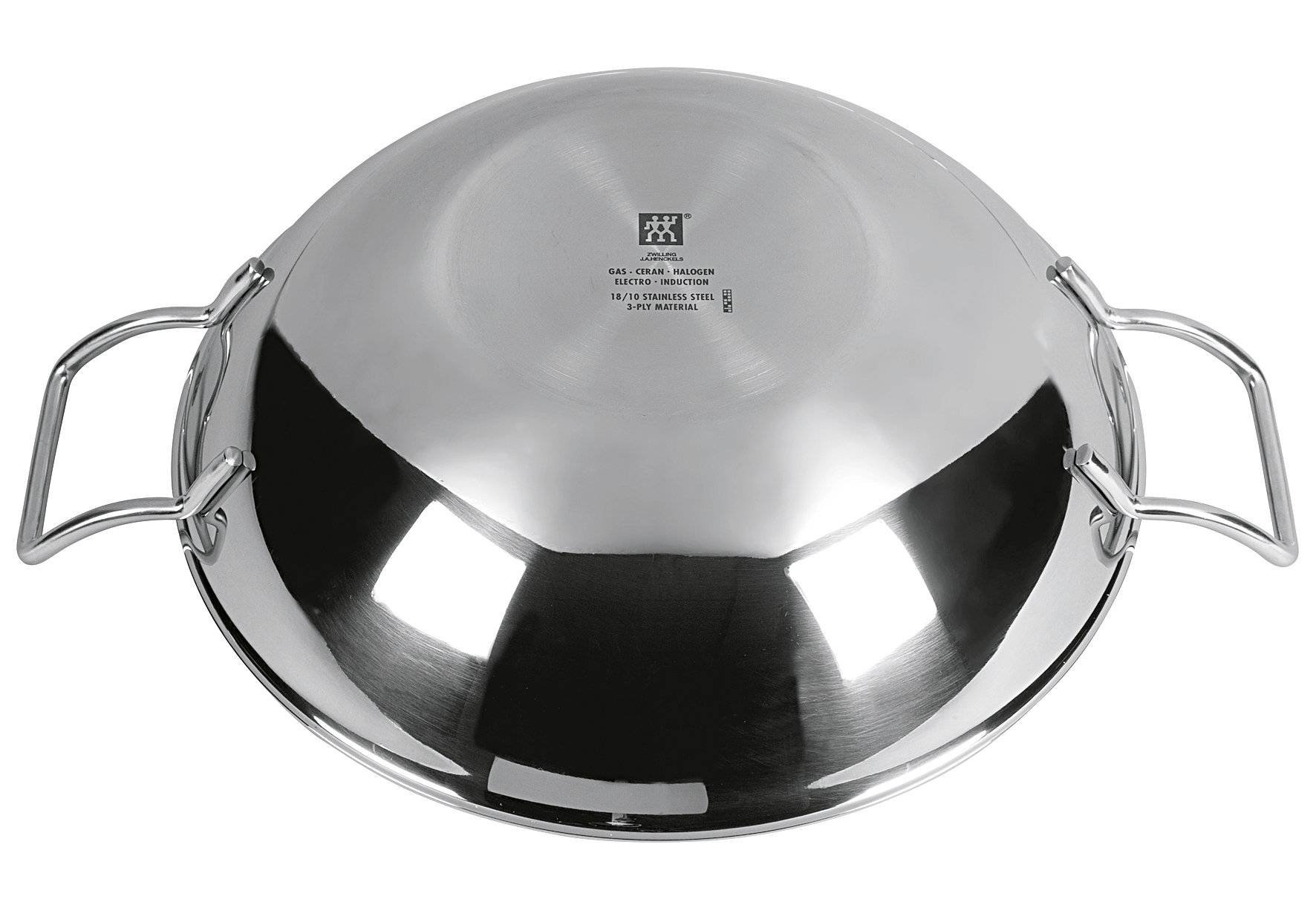 ZWILLING Wok, Inkl. Glasdeckel und herausnehmbaren Gittereinsatz, Induktionsgeeignet, Ø 32 cm,-1