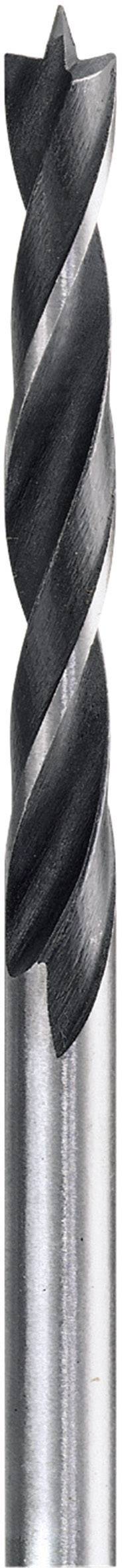 Ein silberner und schwarzer Spiralbohrer mit scharfen Kanten, geeignet zum Bohren in Metall oder Holz.