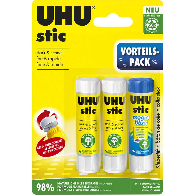 UHU Vorteilspack Klebestift stic und Klebestift stic Magic-0
