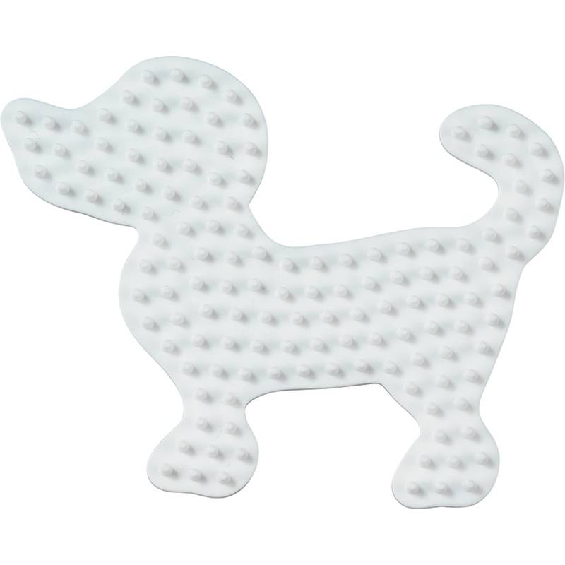 Hama Stiftplatte "kleiner Hund", weiß-0