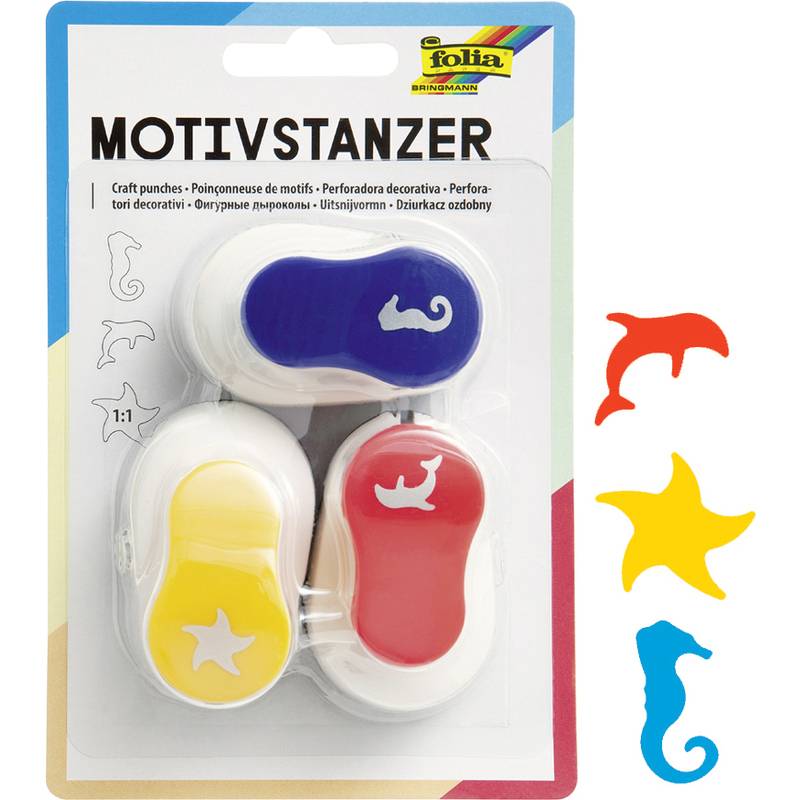 folia Motivstanzer "Ganzjahresmotive", klein, Set 3-0