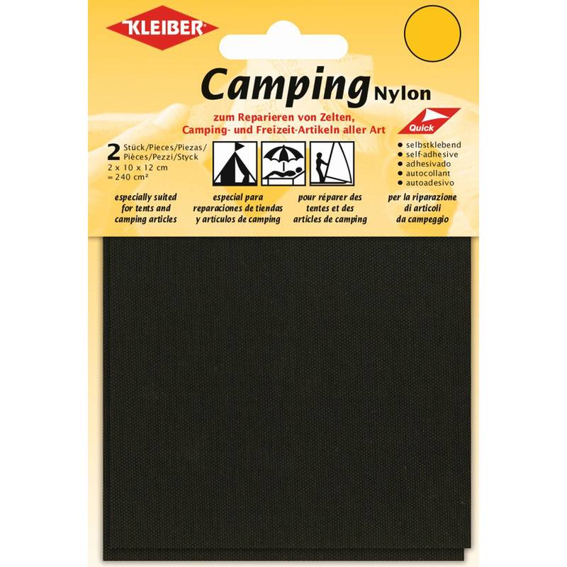 KLEIBER Camping-Flicken, Nylon, selbstklebend, braun-0