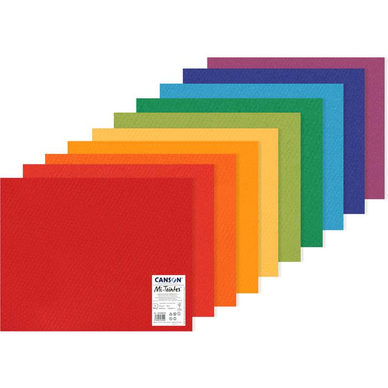 CANSON Zeichenpapier Mi-Teintes, 500 x 650 mm, sortiert-0